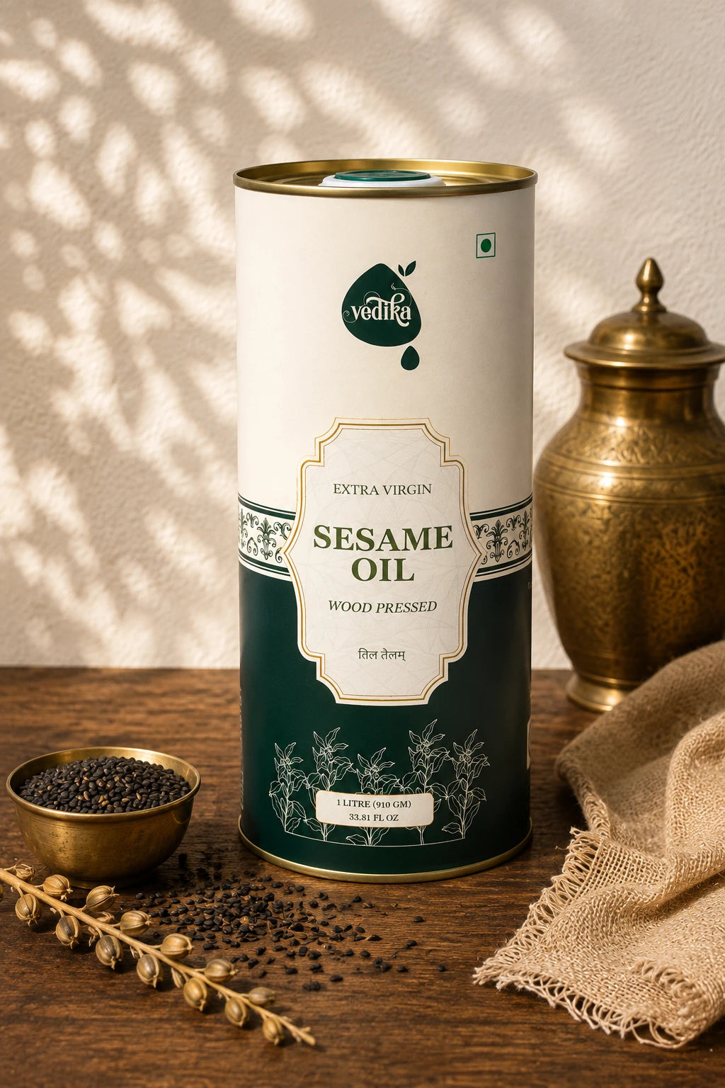 Vedika Organics Extra Virgin Sesame Oil (1 litre)