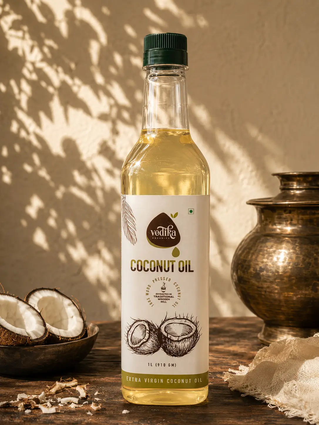 Vedika Organics Extra Virgin Coconut Oil (1 litre)