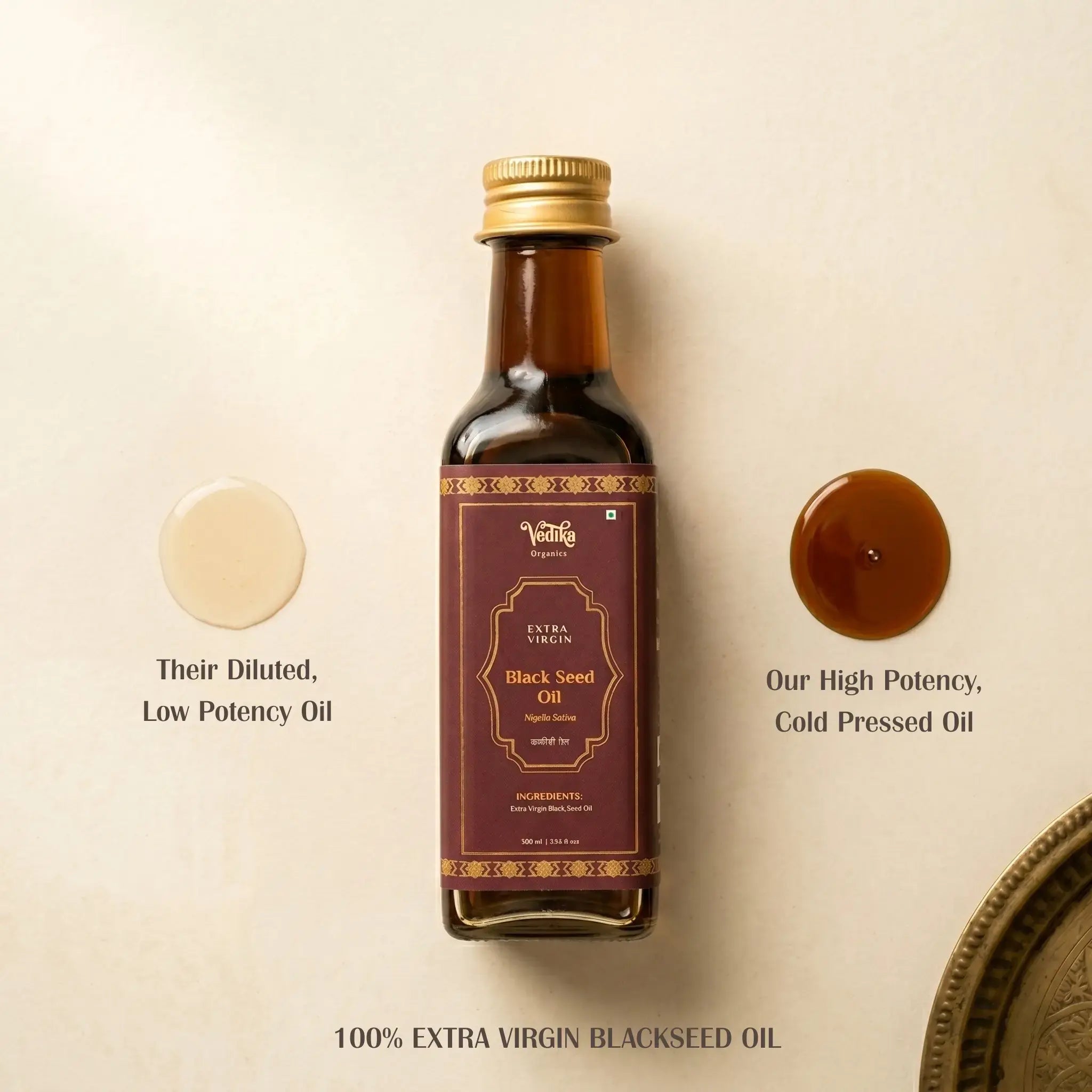 Vedika Organics Extra Virgin Black Seed Oil · Kalonji Oil (Nigella Sativa)