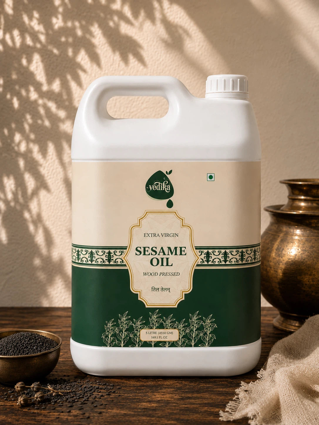 Vedika Organics Extra Virgin Sesame Oil (5 litre)