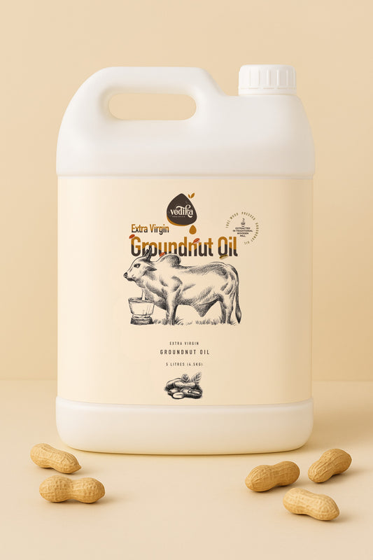 Vedika Organics Extra Virgin Groundnut Oil (5 litre)