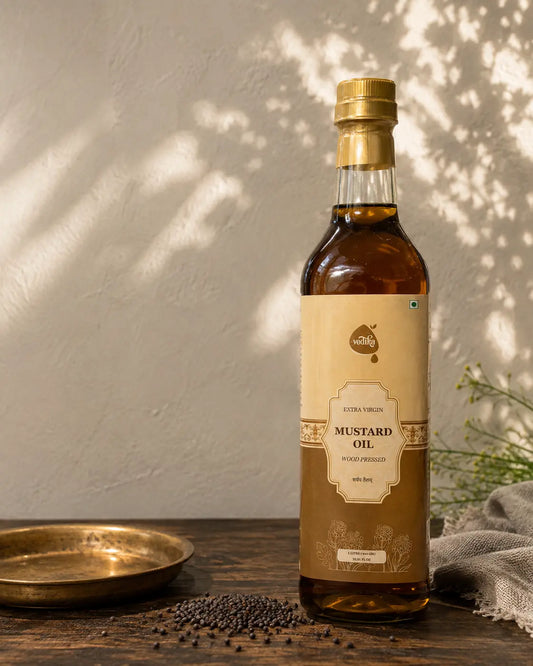 Vedika Organics Extra Virgin Kachi  Ghani Mustard Oil (1 litre)
